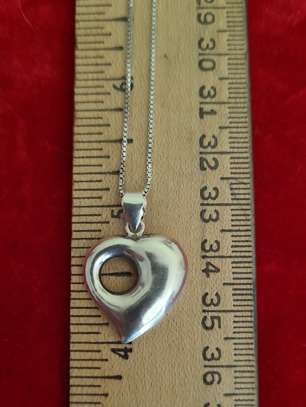 Sterling Silver Heart Necklace - Picture 9 of 11